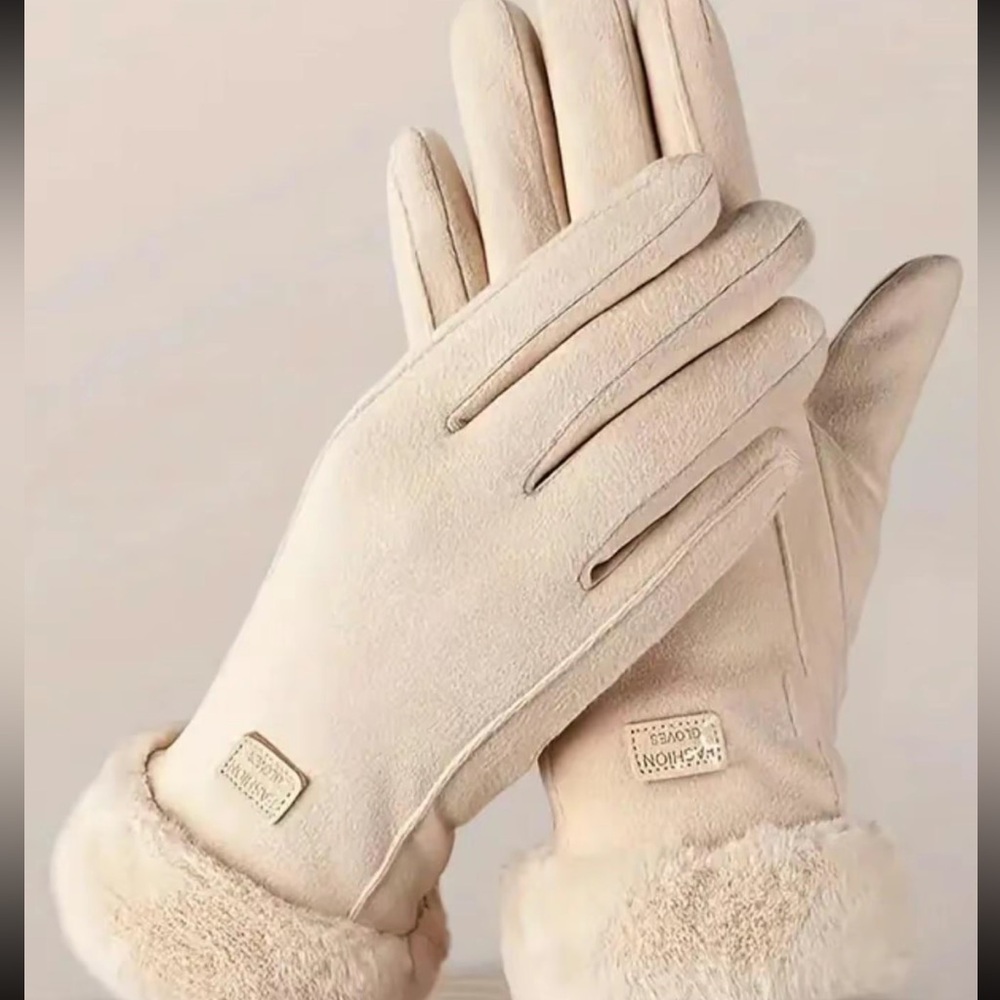 Winter Women's Warm Gloves Touch Screen Gloves Comfortable Soft Plush Gloves